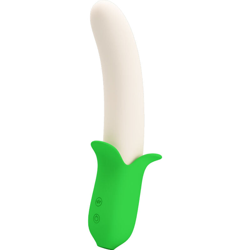 PRETTY LOVE - Banana Knight Silikonvibrator Lysegrønn