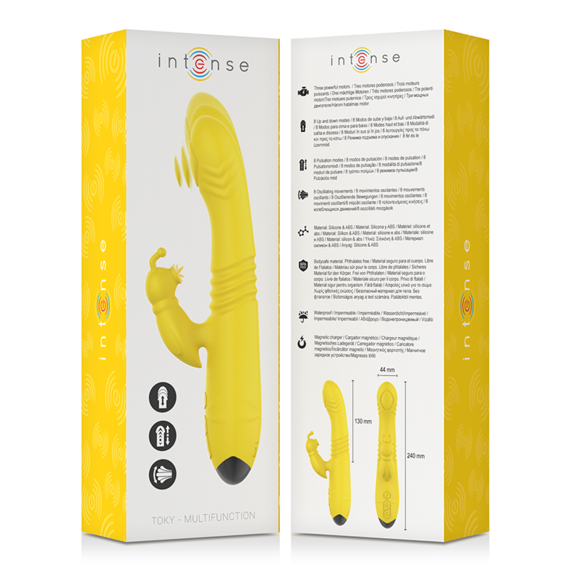INTENSE - Toky Støtende vibrator med klitorisstimulator