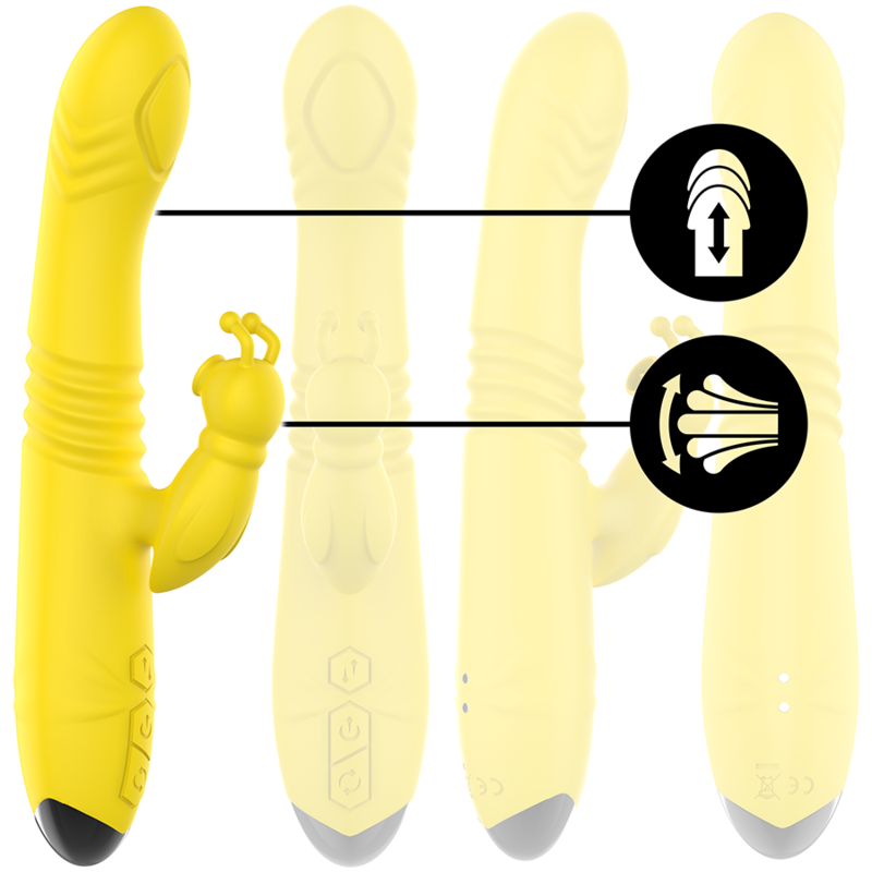 INTENSE - Toky Støtende vibrator med klitorisstimulator