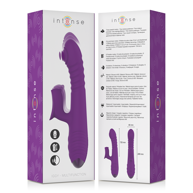 INTENSE - Iggy Up & Down Vibrator med klitorisstimulator