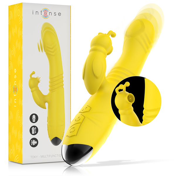 INTENSE - Toky Støtende vibrator med klitorisstimulator