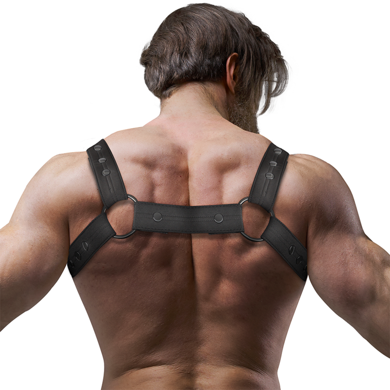 FETISH SUBMISSIVE ATTITUDE - Justerbart Sports-brystharness i Neopren for Menn