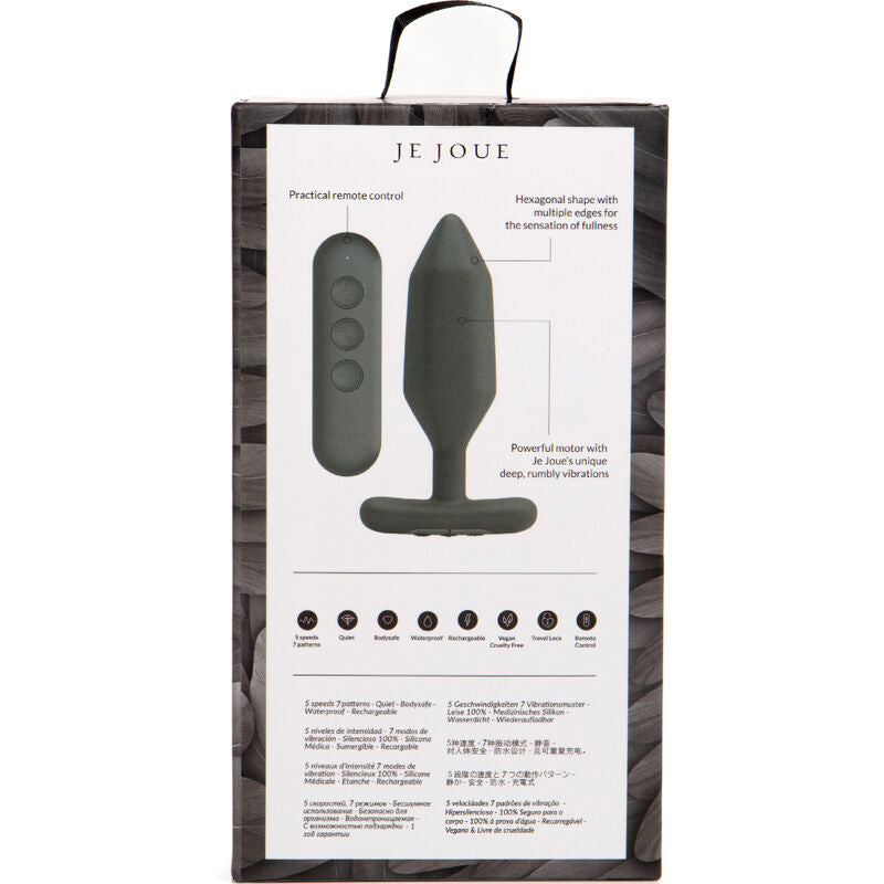 JE JOUE - Onyx Vibrerende Analplugg