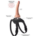 PIPEDREAM - Body Dock Lap Strap Strap-on-sele med sugekopp