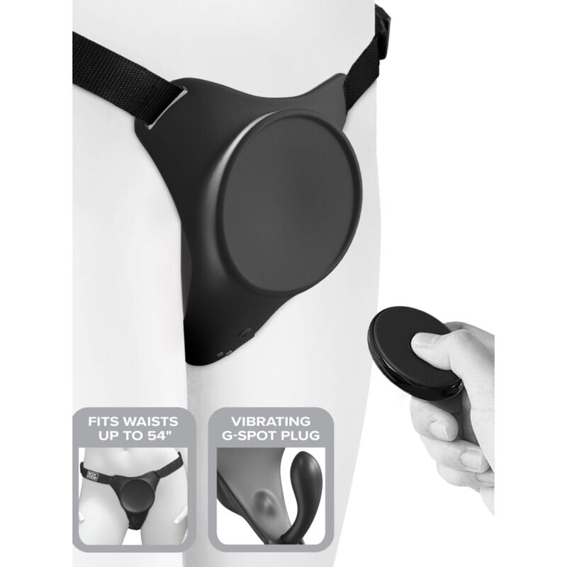 PIPEDREAM - Body Dock G-Spot Pro Strap-on-sele med vibrasjon