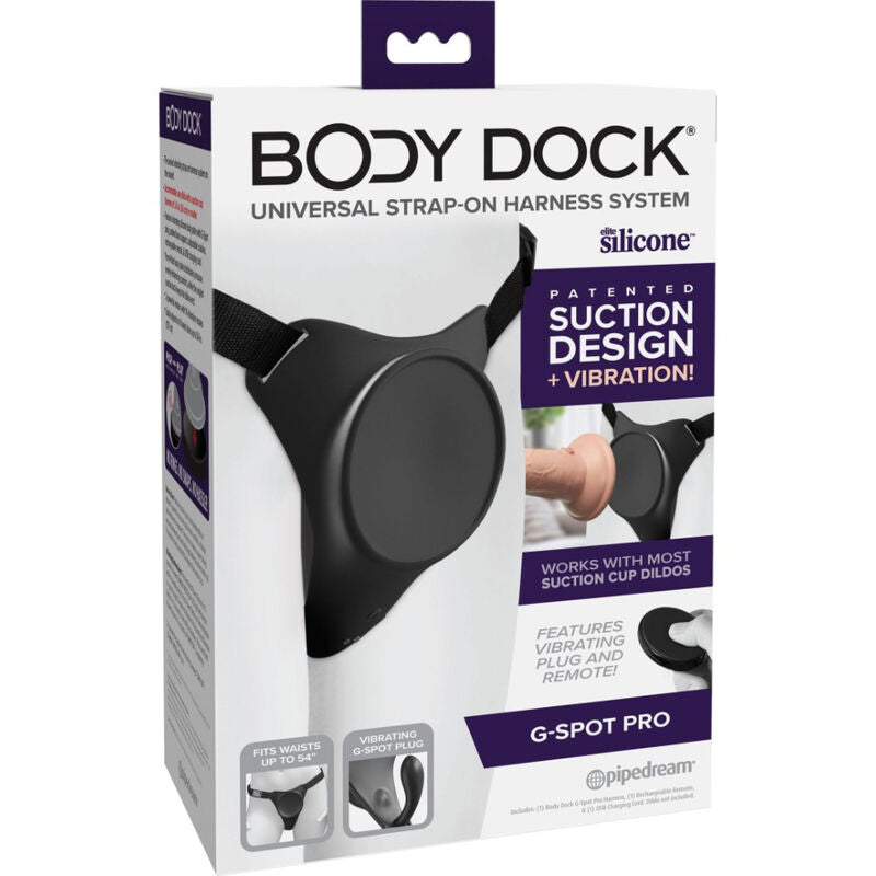 PIPEDREAM - Body Dock G-Spot Pro Strap-on-sele med vibrasjon