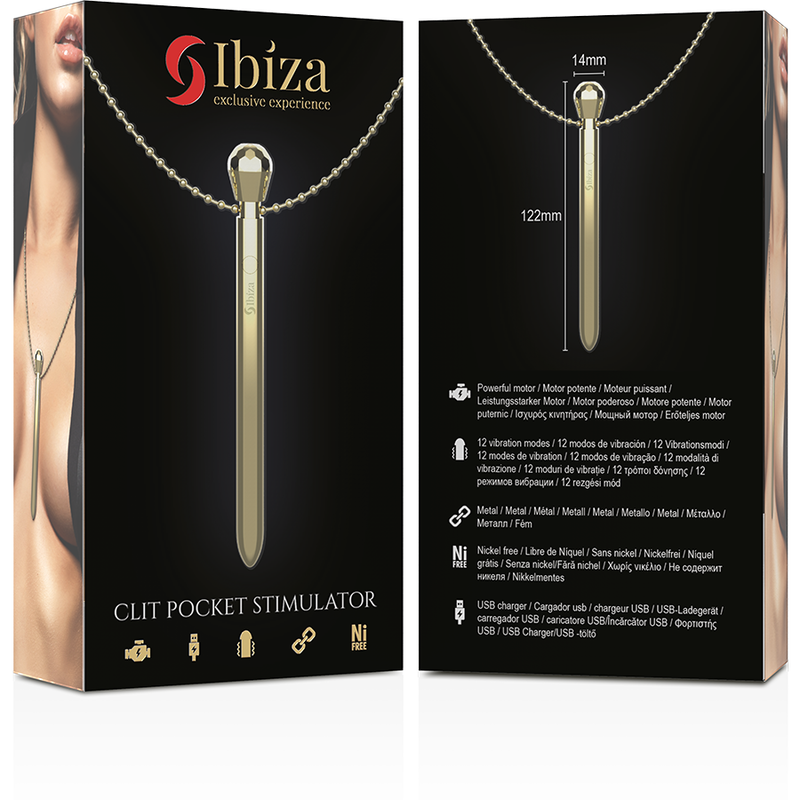 IBIZA - Pocket Klitorisstimulator med halskjede