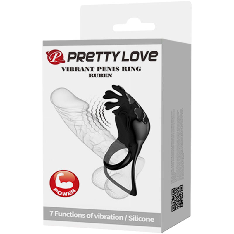 PRETTY LOVE - Vibrerende Penisring Sort