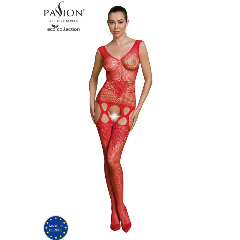 PASSION - Eco Collection Bodystocking Rød