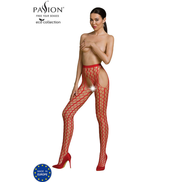 PASSION - Bodystocking Øko-Kolleksjon Rød