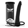 MYTHOLOGY - Cobi Onyx Analdildo med Penis- og Testikkelring Sort 13,5 cm