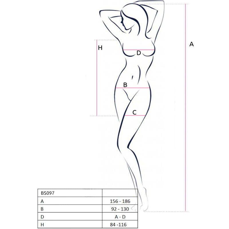 PASSION - Bodystocking Rød