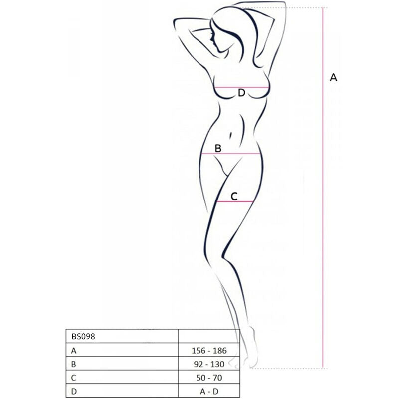 PASSION - Bodystocking Hvit