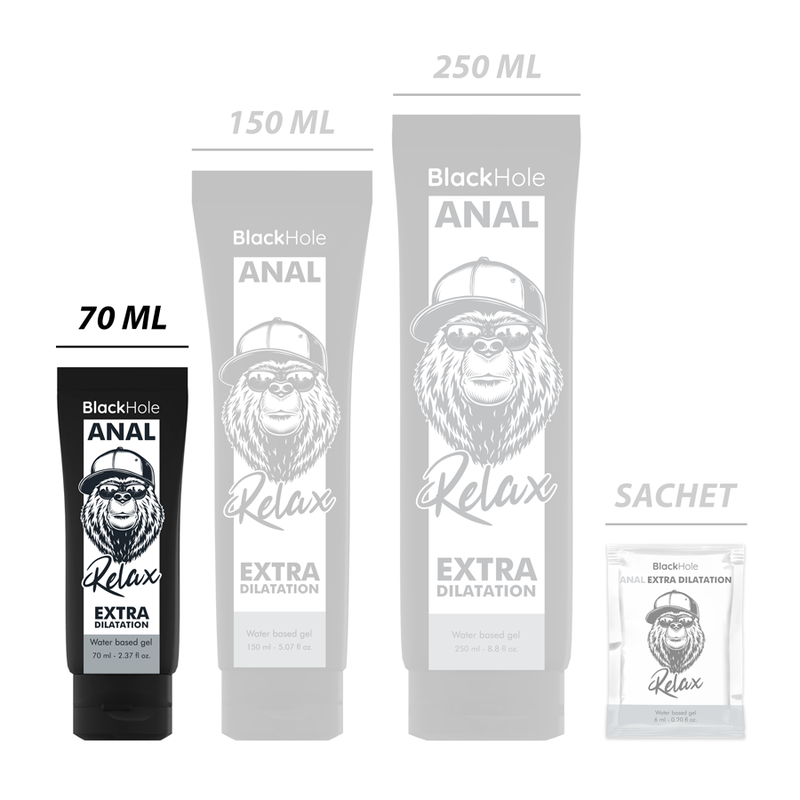 BLACK HOLE - Anal Utvidelsesgel Vannbasert 70 ml