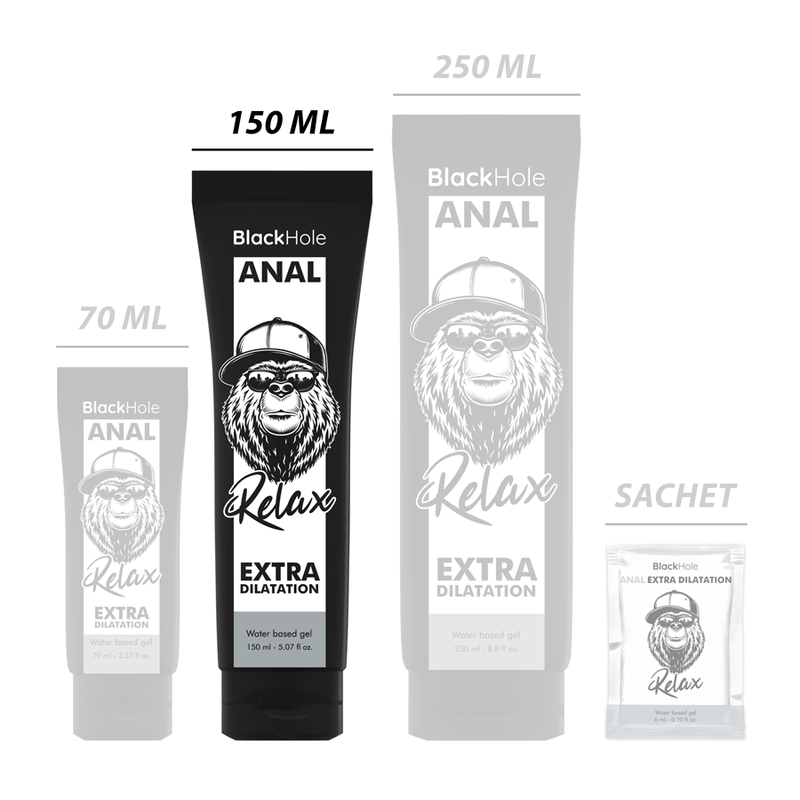 BLACK HOLE - Anal Utvidelsesgel Vannbasert 150 ml