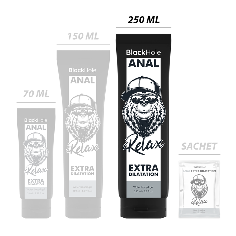 BLACK HOLE - Anal Utvidelsesgel Vannbasert 250 ml