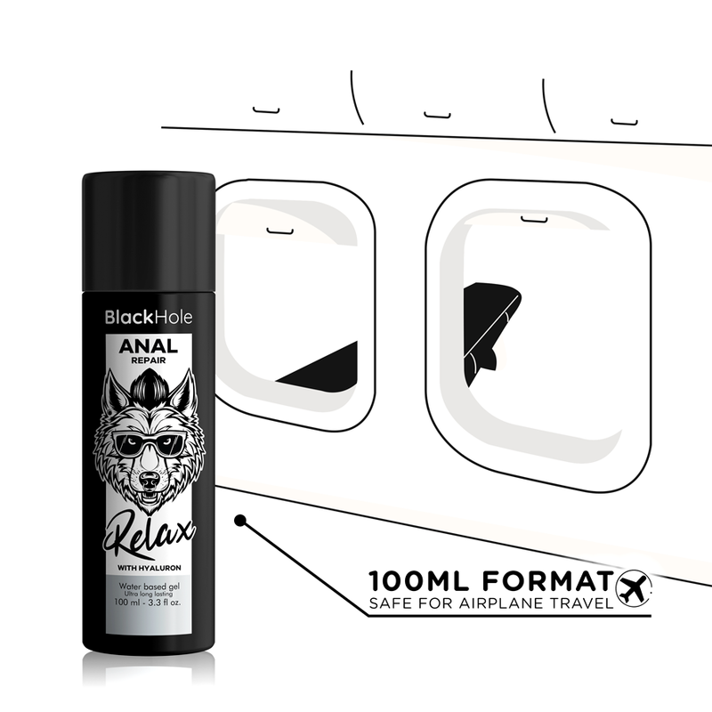BLACK HOLE - Anal Repair Vannbasert Relax med Hyaluronsyre 100 ml