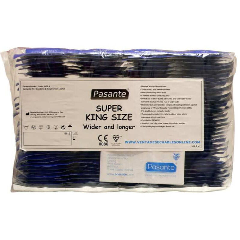 PASANTE - Super King XXL Kondomer 144-pakning