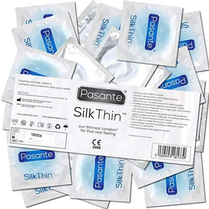 PASANTE - Silk Ultratynne kondomer 144-pakning