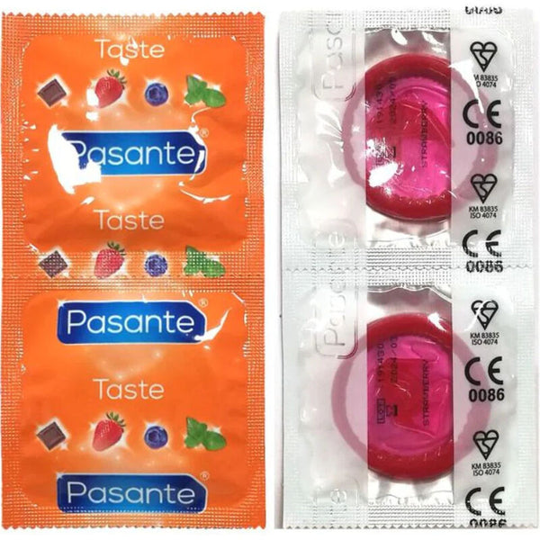 PASANTE - Flavor Strawberry Kondomer med Smak 144 stk