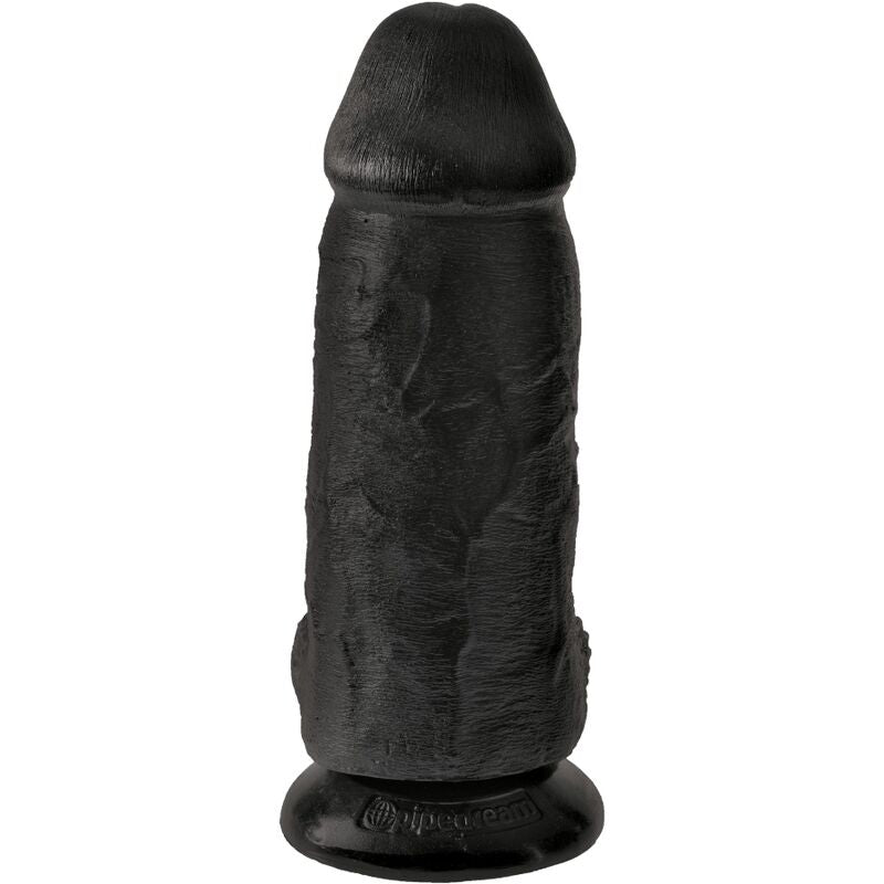 KING COCK - Chubby Realistisk Dildo Sort 23 cm