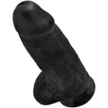 KING COCK - Chubby Realistisk Dildo Sort 23 cm