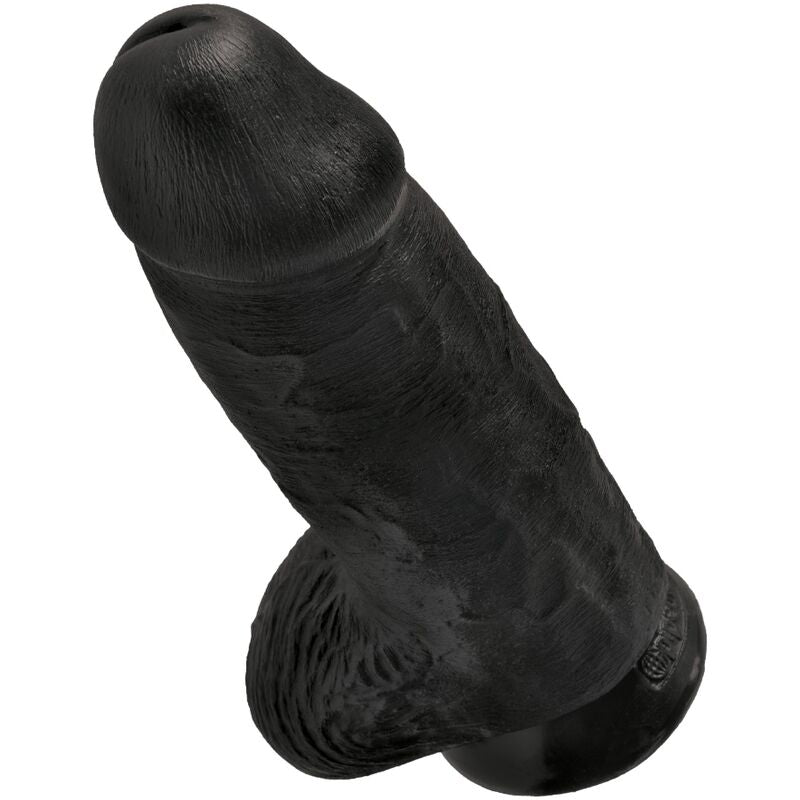 KING COCK - Chubby Realistisk Dildo Sort 23 cm