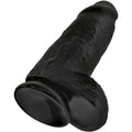 KING COCK - Chubby Realistisk Dildo Sort 23 cm