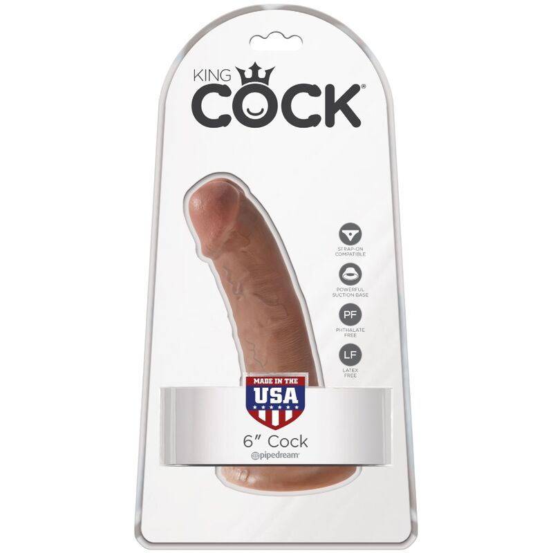 KING COCK - Realistisk Dildo Karamell 15 cm