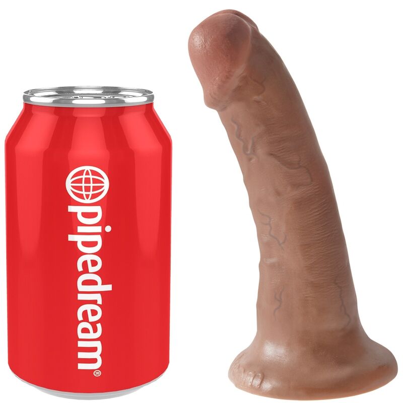 KING COCK - Realistisk Dildo Karamell 15 cm