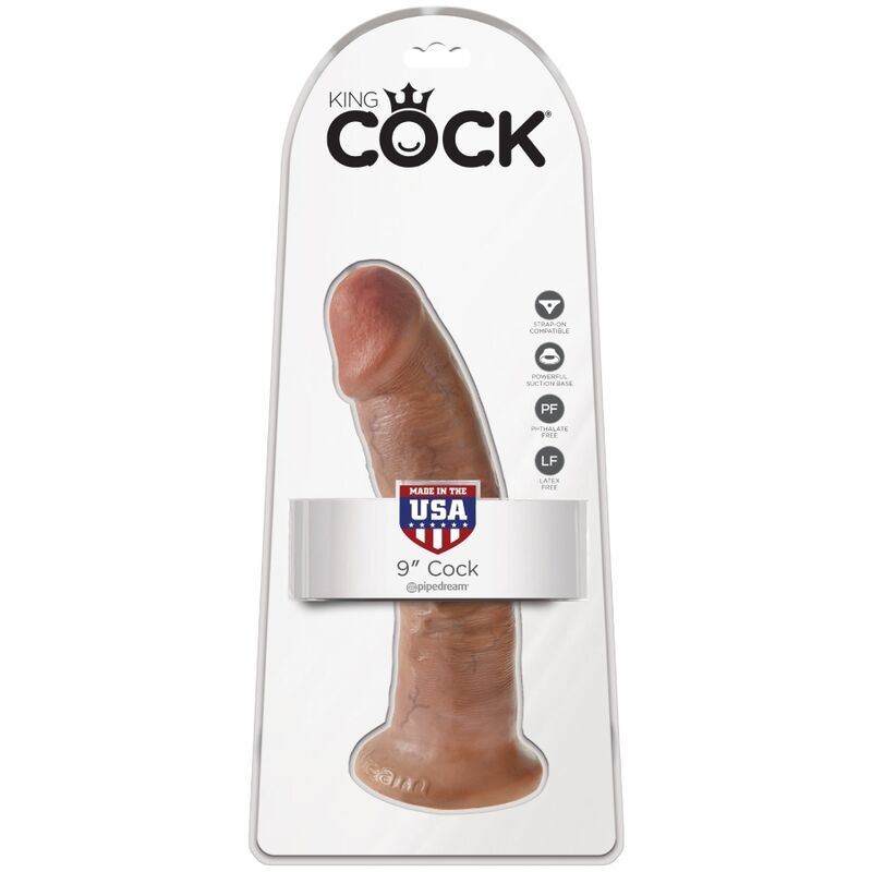 KING COCK - Realistisk Dildo Karamell 21,7 cm