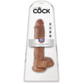 KING COCK - Realistisk dildo med testikler 19,8 cm