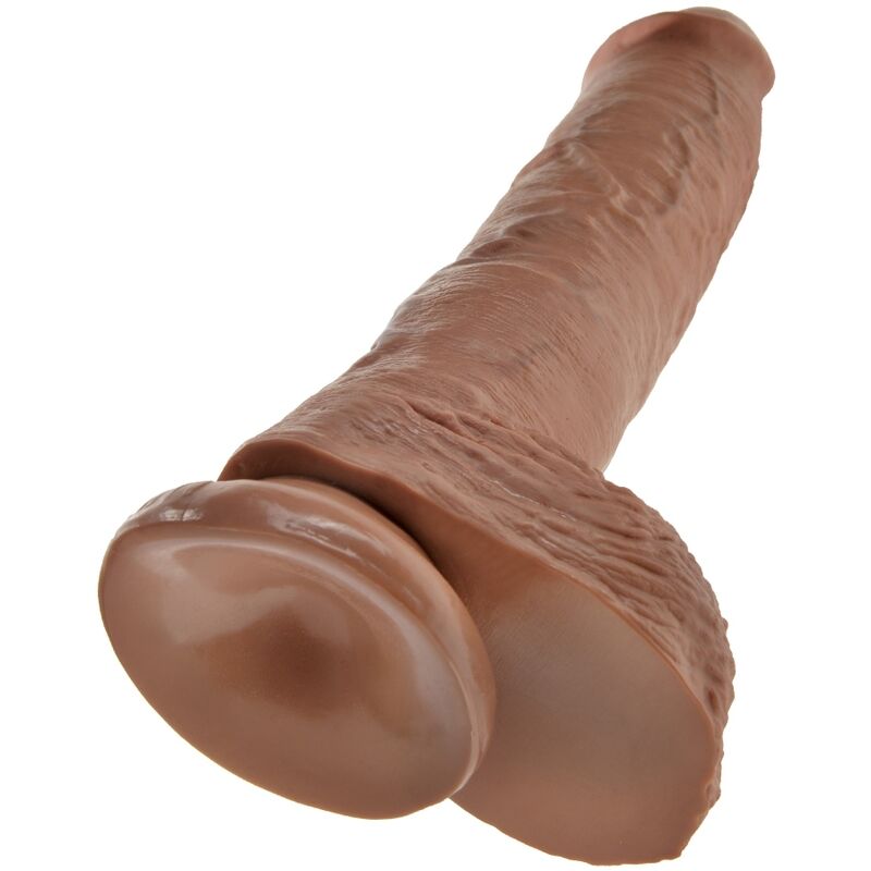 KING COCK - Realistisk dildo med testikler 19,8 cm