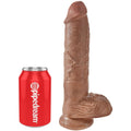 KING COCK - Realistisk dildo med testikler 19,8 cm