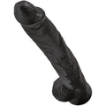 KING COCK - Realistisk Dildo med Baller Sort 30,5 cm