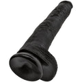 KING COCK - Realistisk Dildo med Baller Sort 30,5 cm