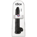 KING COCK - Realistisk Dildo med Baller Sort 30,5 cm