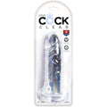KING COCK - Clear Realistisk Dildo Transparent 15,5 cm