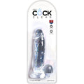 KING COCK - Clear Realistisk dildo med testikler 15,2 cm