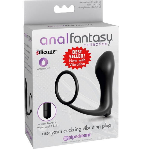 ANAL FANTASY ELITE - Ass-Gasm Vibrerende Penisring & Plugg