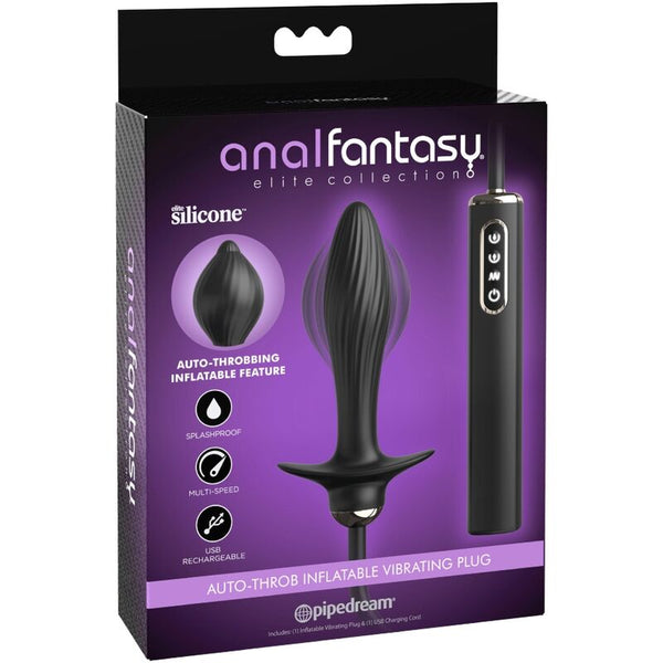 ANAL FANTASY ELITE - Auto-Throb Oppblåsbar Vibrerende Analplugg
