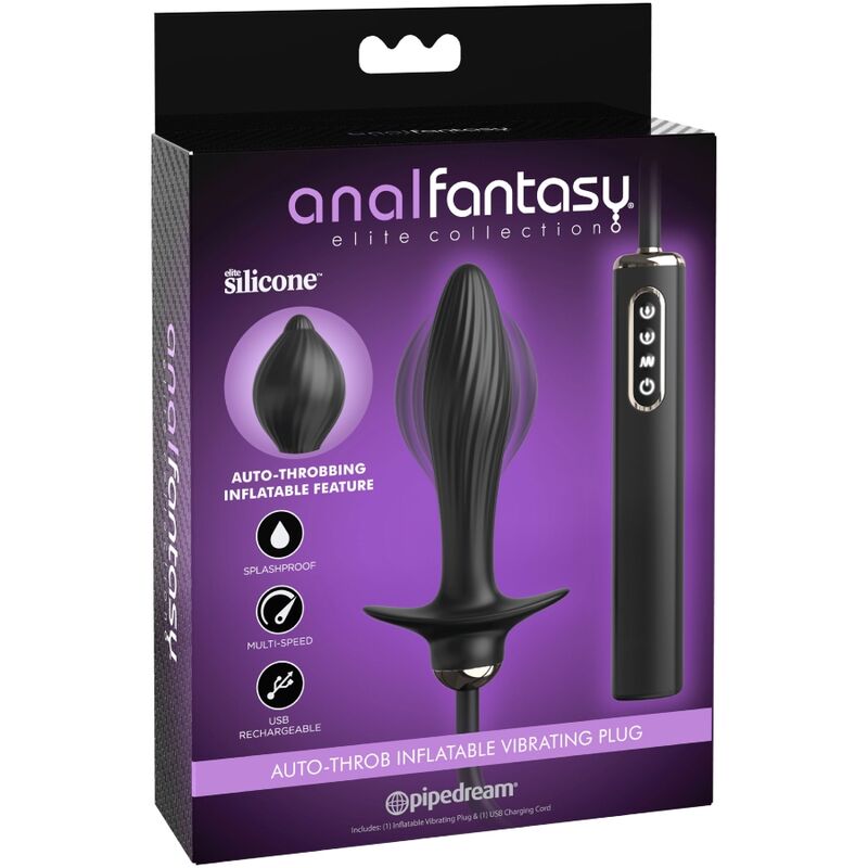 ANAL FANTASY ELITE - Auto-Throb Oppblåsbar Vibrerende Analplugg