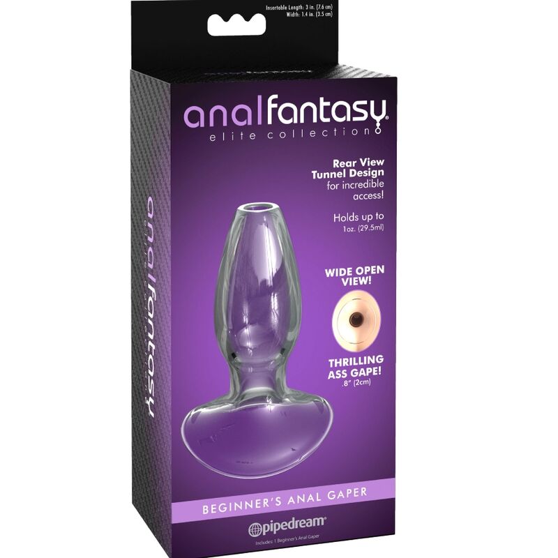 ANAL FANTASY ELITE COLLECTION - Anal Gaper Krystall-dilator for Nybegynnere Str. S