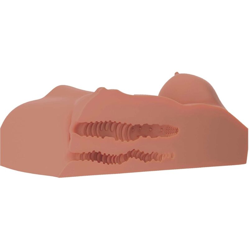 PDX PLUS - Perfect DD Masturbator-torso med dobbel åpning