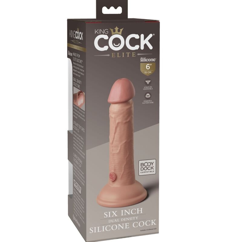 KING COCK - Elite Realistisk Silikondildo 15,2 cm