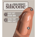KING COCK - Elite Realistisk Silikondildo Karamell 17,8 cm