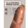 KING COCK - Elite Realistisk Silikondildo Karamell 20,3 cm