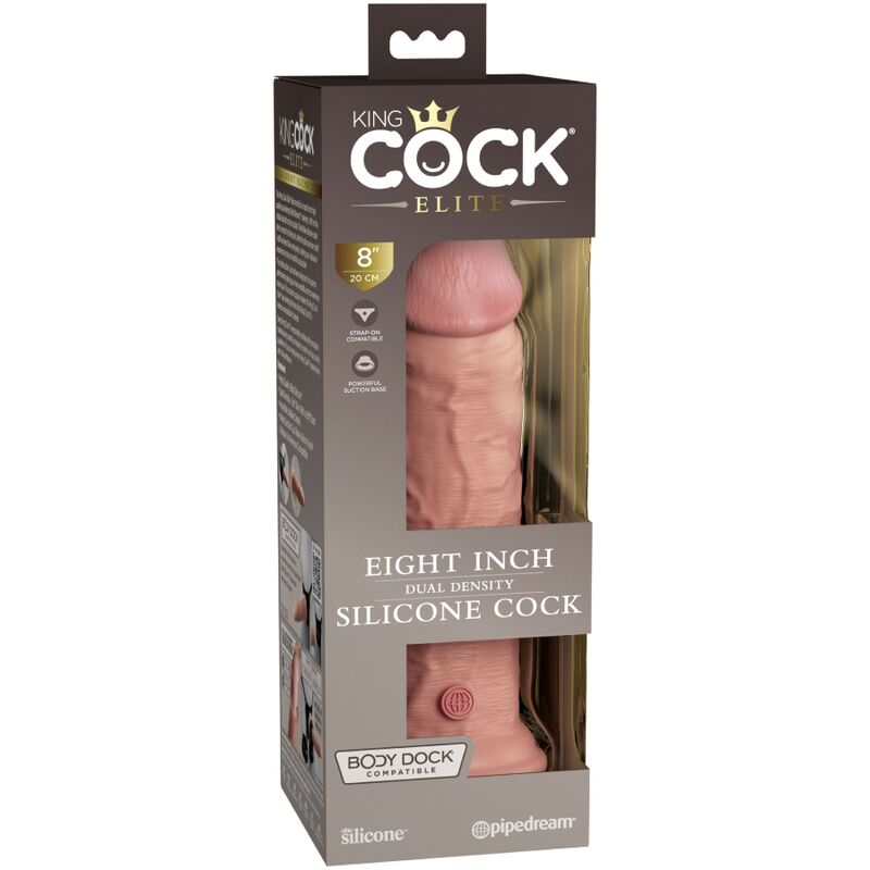 KING COCK - Elite Realistisk Silikondildo 20,3 cm