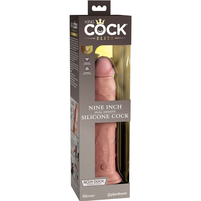 KING COCK - Elite Realistisk Silikondildo 23 cm