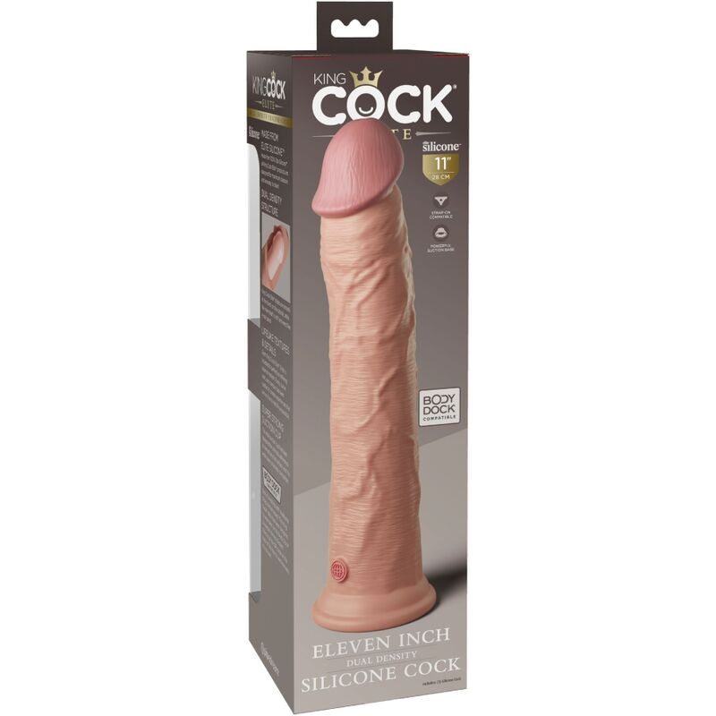 KING COCK - Elite Realistisk Silikondildo 28 cm